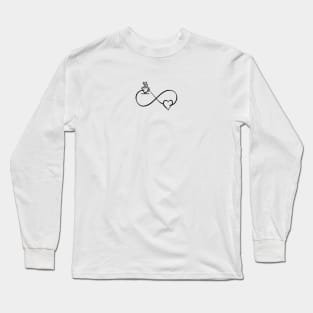 Coffee Lover Forever Infinity Love Caffein Symbol Gift Cafe Cute Addiction Junkie Morning Birthday Espresso Tired Long Sleeve T-Shirt